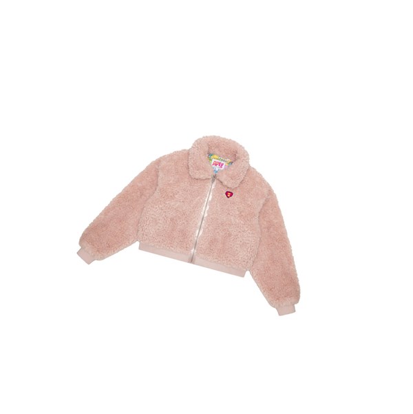 Dámské Bundy A BATHING APE Bape Faux Fur Růžové | XAVBM-9720