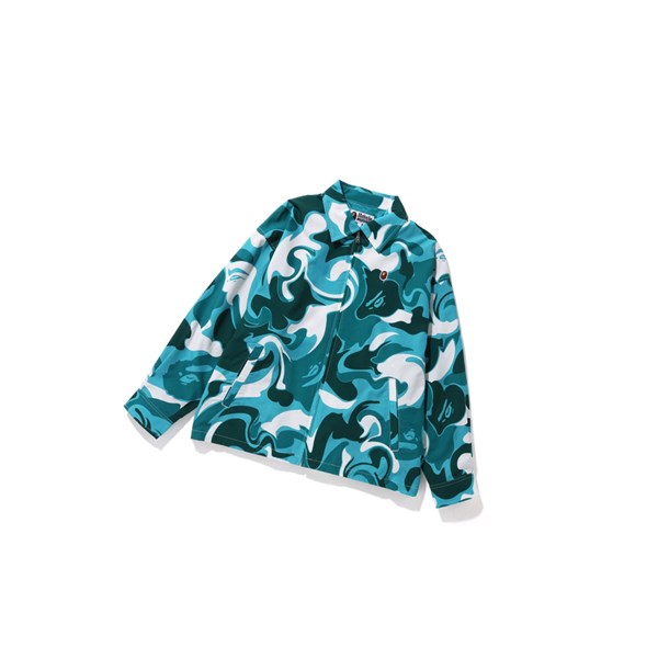 Dámské Bundy A BATHING APE Bape Marble Camo Oversized Zip Thin Mátově Zelená | LZMAH-5381