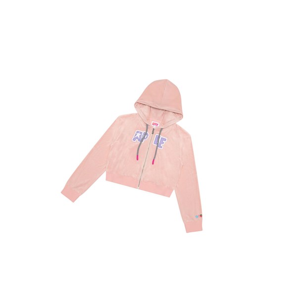 Dámské Bundy A BATHING APE Bape Velour Zip Throughs Růžové | KYSVG-0372