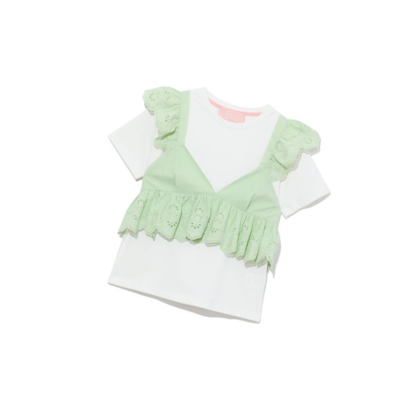 Dámské Halenka A BATHING APE Bape Layered Top Krátké Sleeve Bílé | JMDPA-7038