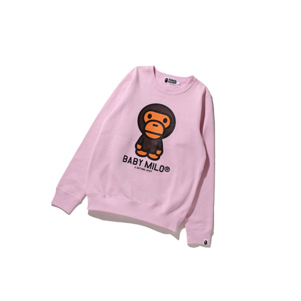 Dámské Mikiny A BATHING APE Bape Baby Milo Crewneck Růžové | CXFYT-6092