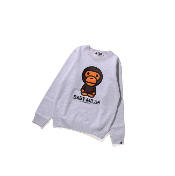 Dámské Mikiny A BATHING APE Bape Baby Milo Crewneck Šedé | WOSXV-9687