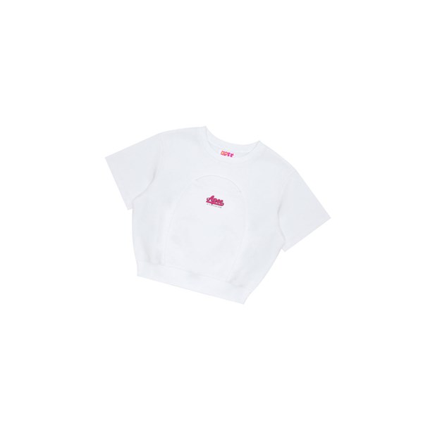 Dámské Mikiny A BATHING APE Bape Cropped Logo Bílé | DTHAQ-6452