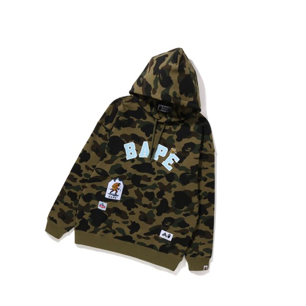 Dámské Mikiny S Kapucí A BATHING APE Bape Multi Label 1st Camo Oversized Zelene | DCOQM-8015