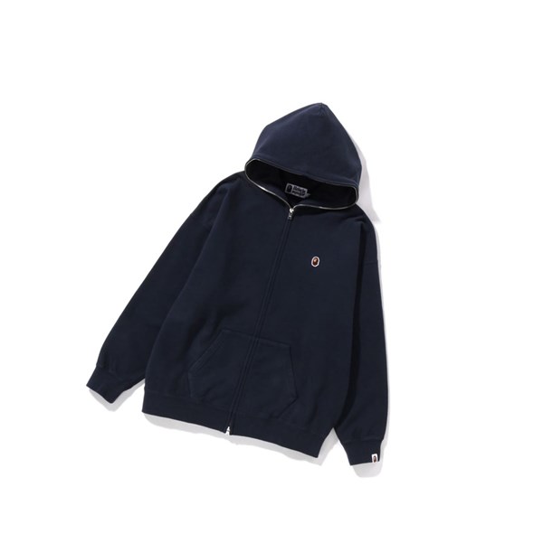 Dámské Mikiny S Kapucí A BATHING APE Bape Crystal By Bathing Overdyed Oversized Full Zip Tmavě Blankyt Blankyt | FYQGS-8924
