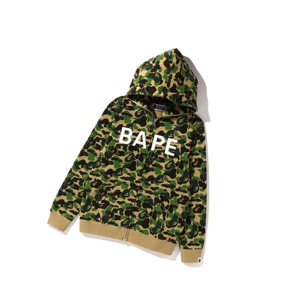 Dámské Mikiny S Kapucí A BATHING APE Bape Abc Camo Bape Full Zip Zelene | HIQFG-1792