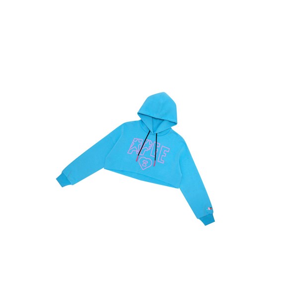Dámské Mikiny S Kapucí A BATHING APE Bape Apee Logo Cropped Hoody Blankyt | RGUAP-4930