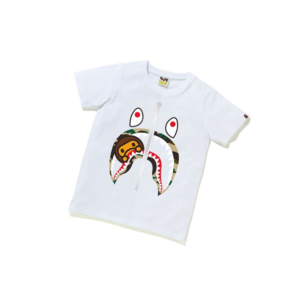 Dámské Tričko A BATHING APE Bape 1st Camo Milo Shark Tee Krátké Sleeve Bílé | XAVEH-4159