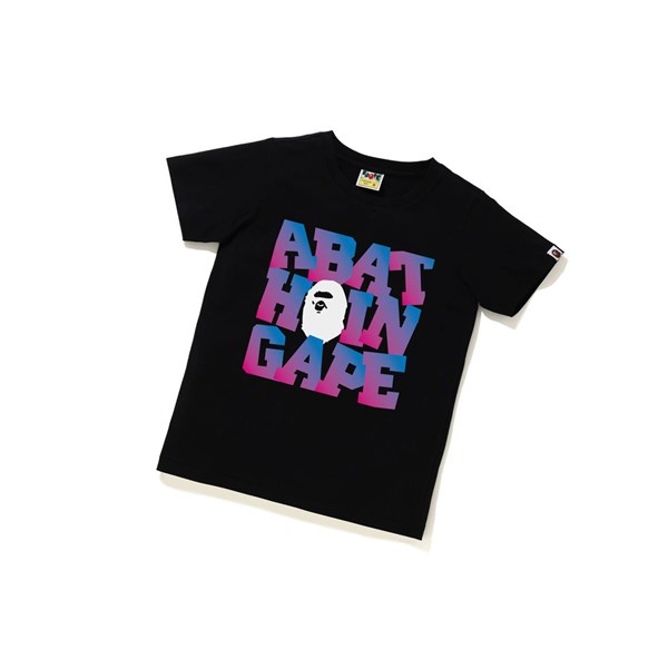 Dámské Tričko A BATHING APE Bape A Bathing Ape Tee Krátké Sleeve Černé | NDZGI-5176