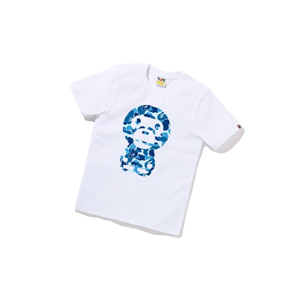 Dámské Tričko A BATHING APE Bape Abc Camo Big Baby Milo Tee Krátké Sleeve Bílé | CUXEY-4620