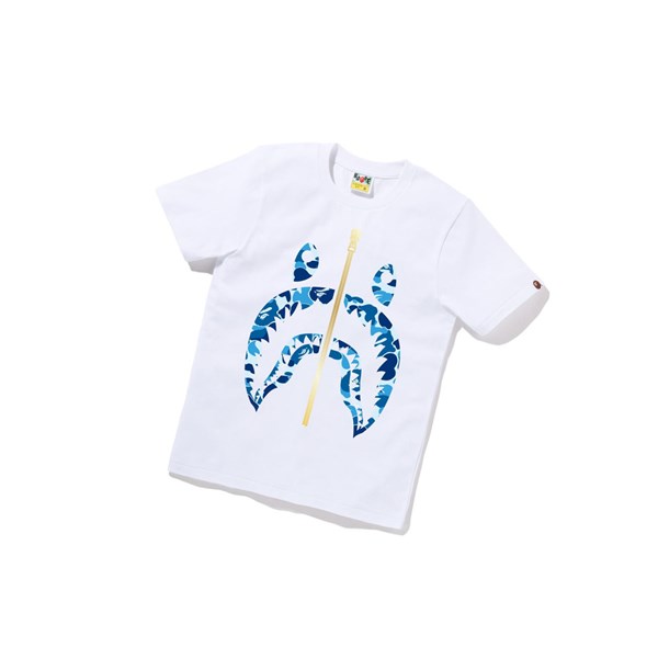 Dámské Tričko A BATHING APE Bape Abc Camo Shark Tee Krátké Sleeve Bílé | GEDIY-3894