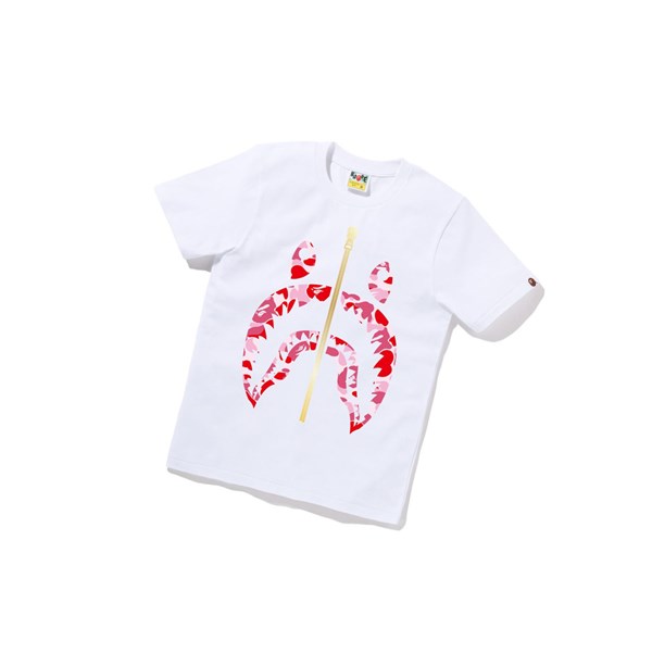 Dámské Tričko A BATHING APE Bape Abc Camo Shark Tee Krátké Sleeve Bílé | INXRA-7682