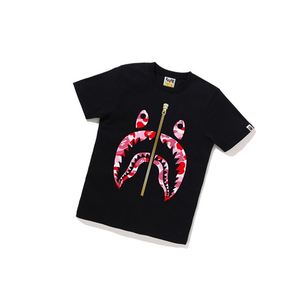 Dámské Tričko A BATHING APE Bape Abc Camo Shark Tee Krátké Sleeve Černé | IZULN-9762