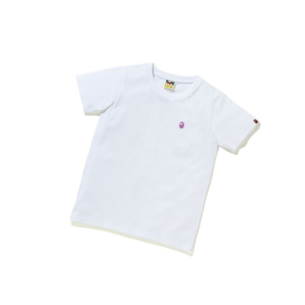 Dámské Tričko A BATHING APE Bape Ape Head One Point Tee #1 Krátké Sleeve Bílé | DPOAI-6304
