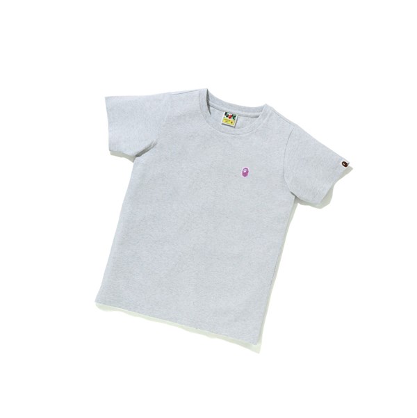 Dámské Tričko A BATHING APE Bape Ape Head One Point Tee #1 Krátké Sleeve Šedé | QAZXC-9342