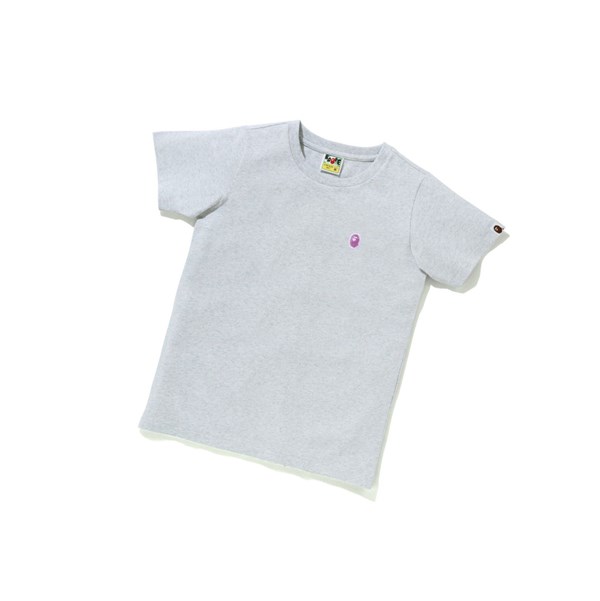 Dámské Tričko A BATHING APE Bape Ape Head One Point Tee #2 Krátké Sleeve Šedé | RADBZ-2349
