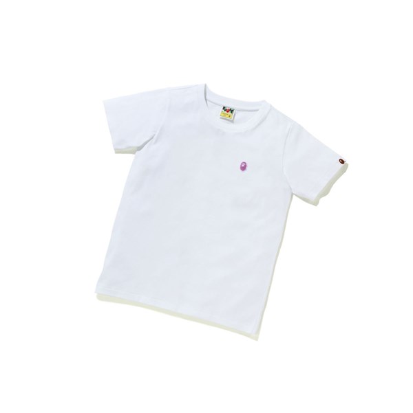 Dámské Tričko A BATHING APE Bape Ape Head One Point Tee #2 Krátké Sleeve Bílé | WINKA-1587