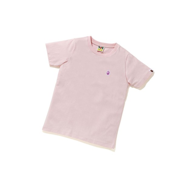 Dámské Tričko A BATHING APE Bape Ape Head One Point Tee #2 Krátké Sleeve Růžové | ZIJXT-0829