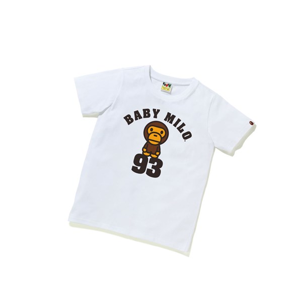 Dámské Tričko A BATHING APE Bape Baby Milo On 93 Tee Krátké Sleeve Bílé | JKWAU-8420