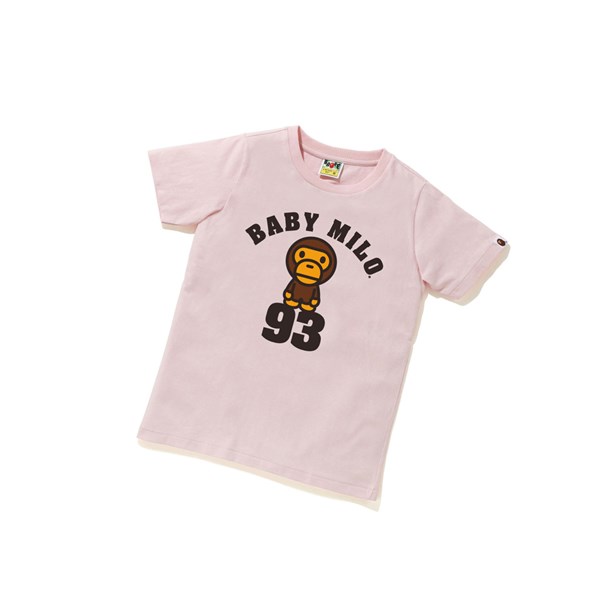 Dámské Tričko A BATHING APE Bape Baby Milo On 93 Tee Krátké Sleeve Růžové | NCSJV-8195
