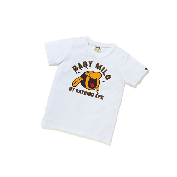 Dámské Tričko A BATHING APE Bape Classic Baby Milo Tee #1 Krátké Sleeve Bílé | DZPFM-5043