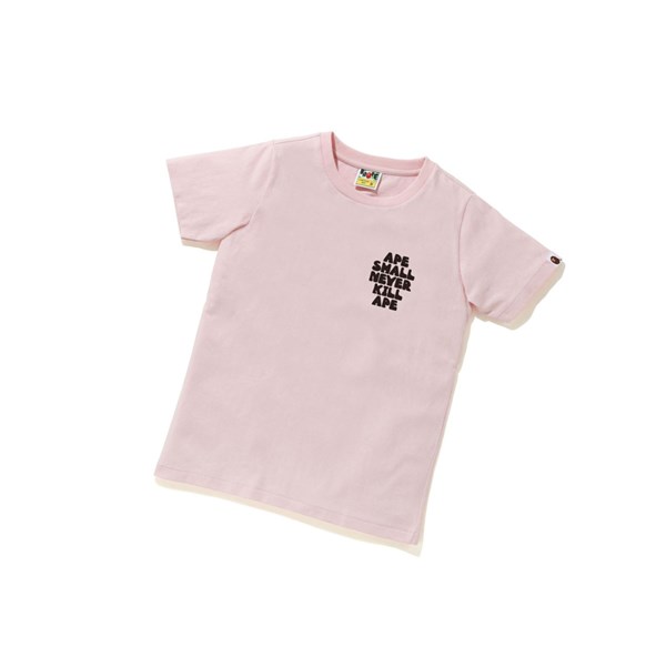 Dámské Tričko A BATHING APE Bape Classic Baby Milo Tee #2 Krátké Sleeve Růžové | FTUAN-1869