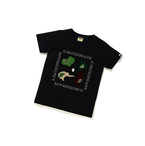 Dámské Tričko A BATHING APE Bape Def Camo Tee Krátké Sleeve Černé | FCPLT-1485