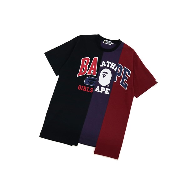 Dámské Tričko A BATHING APE Bape Docking Onepiece Tee Krátké Sleeve Černé | GOECU-2847