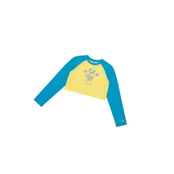 Dámské Tričko A BATHING APE Bape Graphic Long Sleeve Raglan Tee Long Sleeve Blankyt | CTVPO-6072