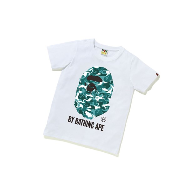 Dámské Tričko A BATHING APE Bape Marble Camo Tee Krátké Sleeve Bílé | FYEHB-1564