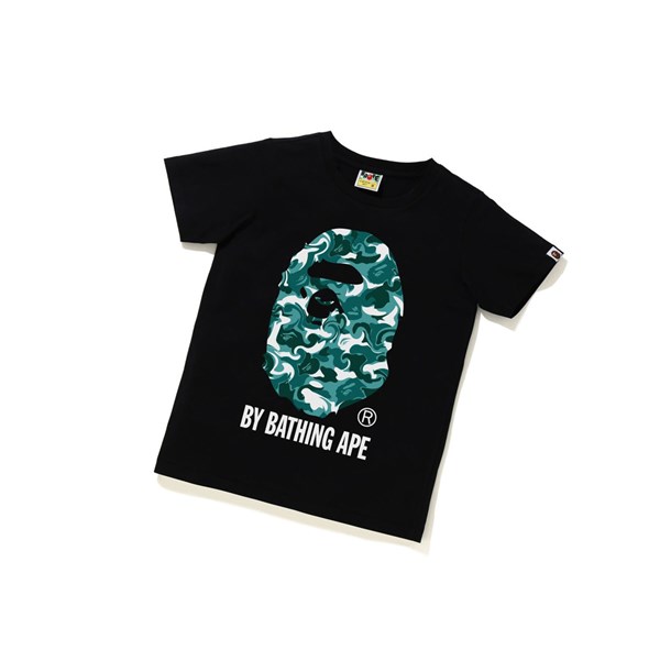 Dámské Tričko A BATHING APE Bape Marble Camo Tee Krátké Sleeve Černé | JZIAV-9534