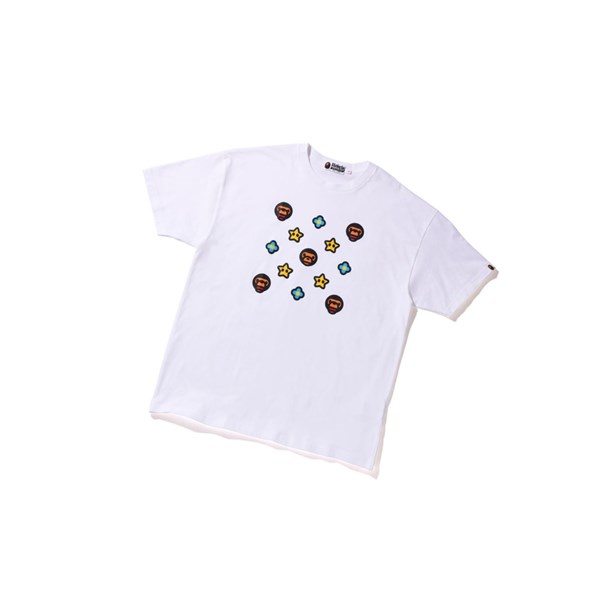 Dámské Tričko A BATHING APE Bape Milo Monogram Oversized Tee Krátké Sleeve Bílé | RAVWC-2537