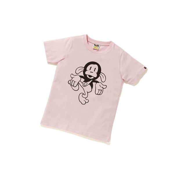 Dámské Tričko A BATHING APE Bape Pigment Classic Baby Milo Tee Krátké Sleeve Růžové | XCSWH-5897