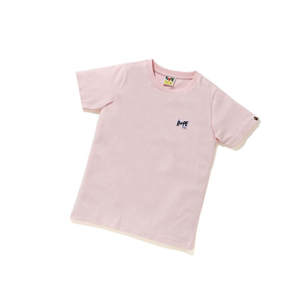 Dámské Tričko A BATHING APE Bape Sta Logo One Point Tee Krátké Sleeve Růžové | ZUSIC-7091