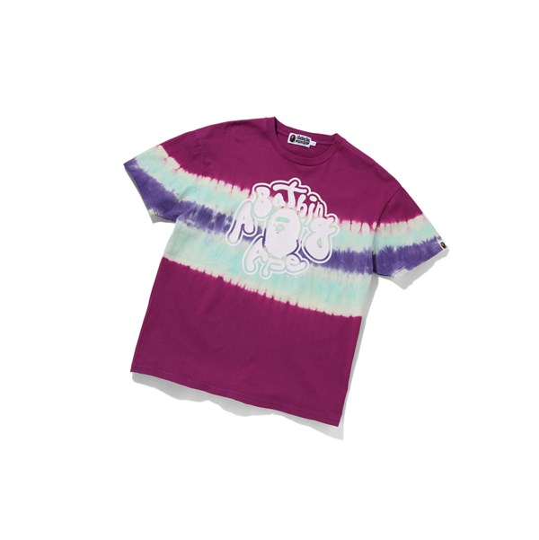 Dámské Tričko A BATHING APE Bape Tie-dye Oversized Tee Krátké Sleeve Fialové | SMVNP-8147