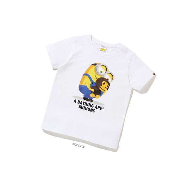 Dámské Tričko A BATHING APE Bape X Minions Tee08 Krátké Sleeve Bílé | JDYKE-3972