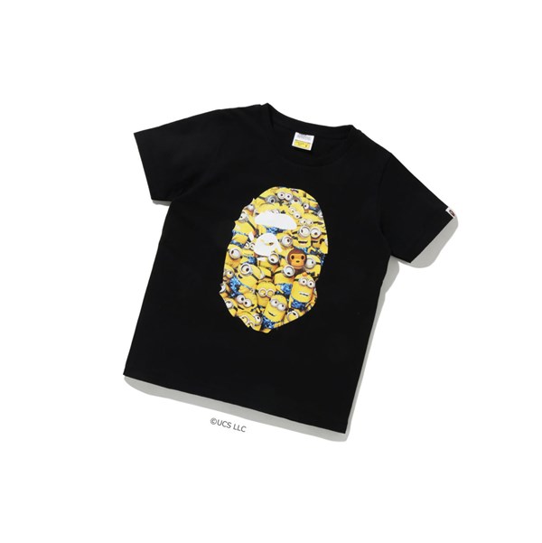 Dámské Tričko A BATHING APE Bape X Minions Tee09 Krátké Sleeve Černé | SDQPU-1480