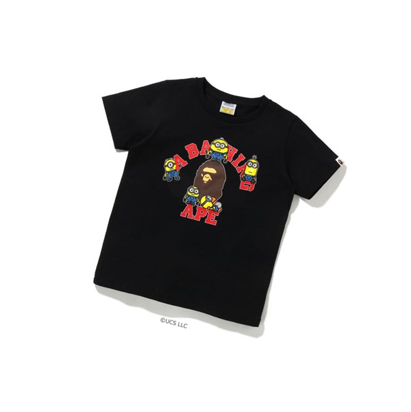 Dámské Tričko A BATHING APE Bape X Minions Tee01 Krátké Sleeve Černé | XIPHJ-5617