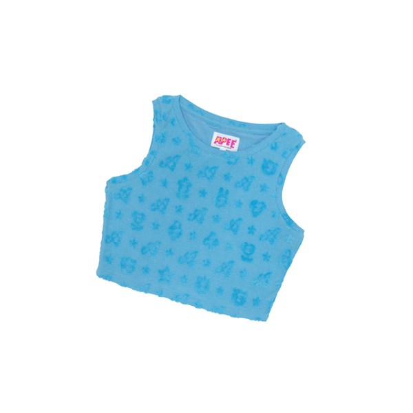 Dámské Vesty A BATHING APE Bape Cropped Pattern Světle Blankyt | ILXST-8490