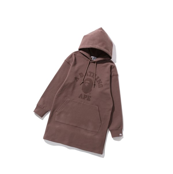 Dámské Šaty A BATHING APE Bape Ape Head One Point Onepiece Knee Length Dresses Hnědé | HKLUE-0941