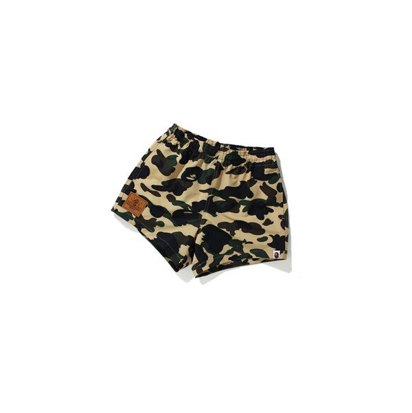 Dámské Šortky A BATHING APE Bape 1st Camo Žluté | PDSZV-1683