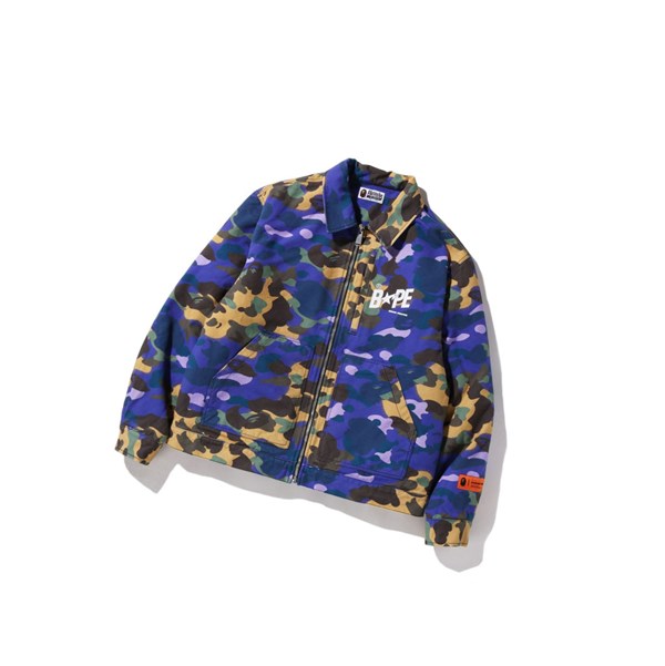 Pánské Bundy A BATHING APE Bape X Heron Preston Mix 1st Camo Duck Tracker M2 Fialové | RYLBI-7520