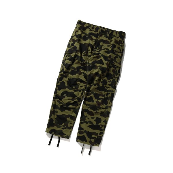 Pánské Kalhoty A BATHING APE Bape 1st Camo Cargo Long Zelene | NJBCG-0387