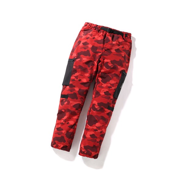 Pánské Kalhoty A BATHING APE Bape Color Camo Military Long Červené | KLUAT-7695