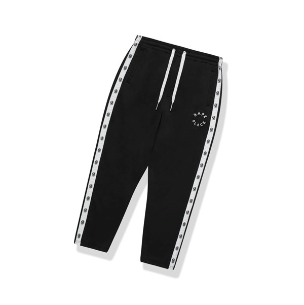 Pánské Kalhoty A BATHING APE Bape Logo Track Long Černé | CENWZ-4925