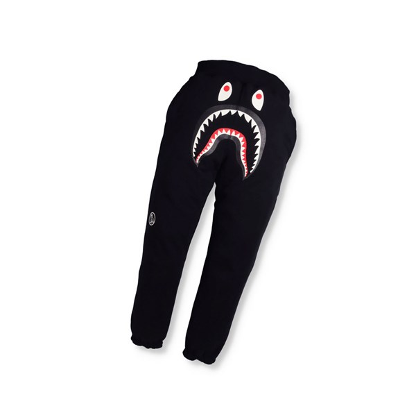 Pánské Kalhoty A BATHING APE Bape X Ovo Woodland Camo Shark Reversible Sweatpants Sweat Černé | TNQCX-4739