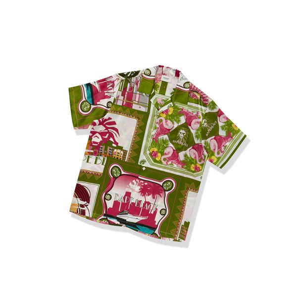 Pánské Košile A BATHING APE Bape Floral Print Ape Head Krátké Sleeve Světle Zelene | BYPRE-9620