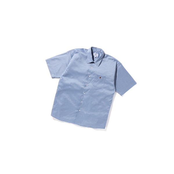 Pánské Košile A BATHING APE Bape One Point Široké Fit S/S Krátké Sleeve Blankyt | TZFEK-2681