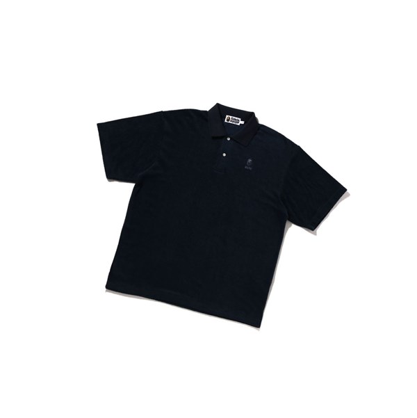 Pánské Polo A BATHING APE Bape Ape Head Towelling Krátké Sleeve Blankyt | PXGHI-4615