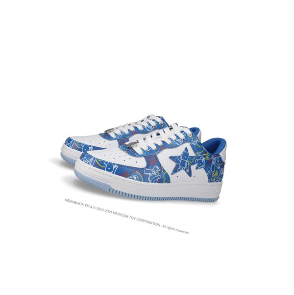 Pánské Tenisky A BATHING APE Bape Sta X Medicom Toy Be@r Camo M1 Low Světle Blankyt | BKDIZ-7345